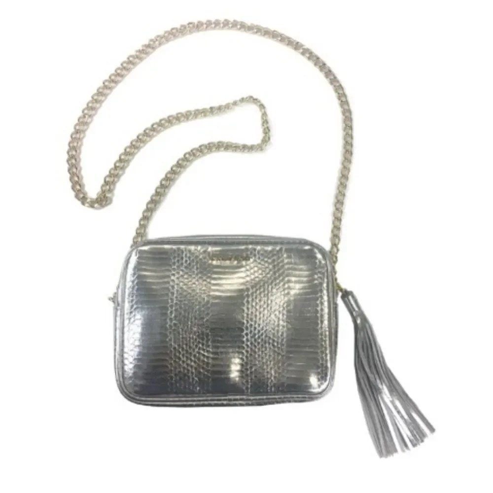 NWT Victoria's Secret Official Silver Crossbody